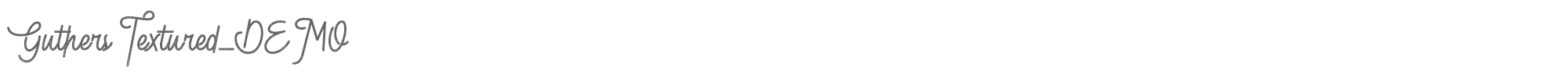 Sample characters Guthers Textured Font